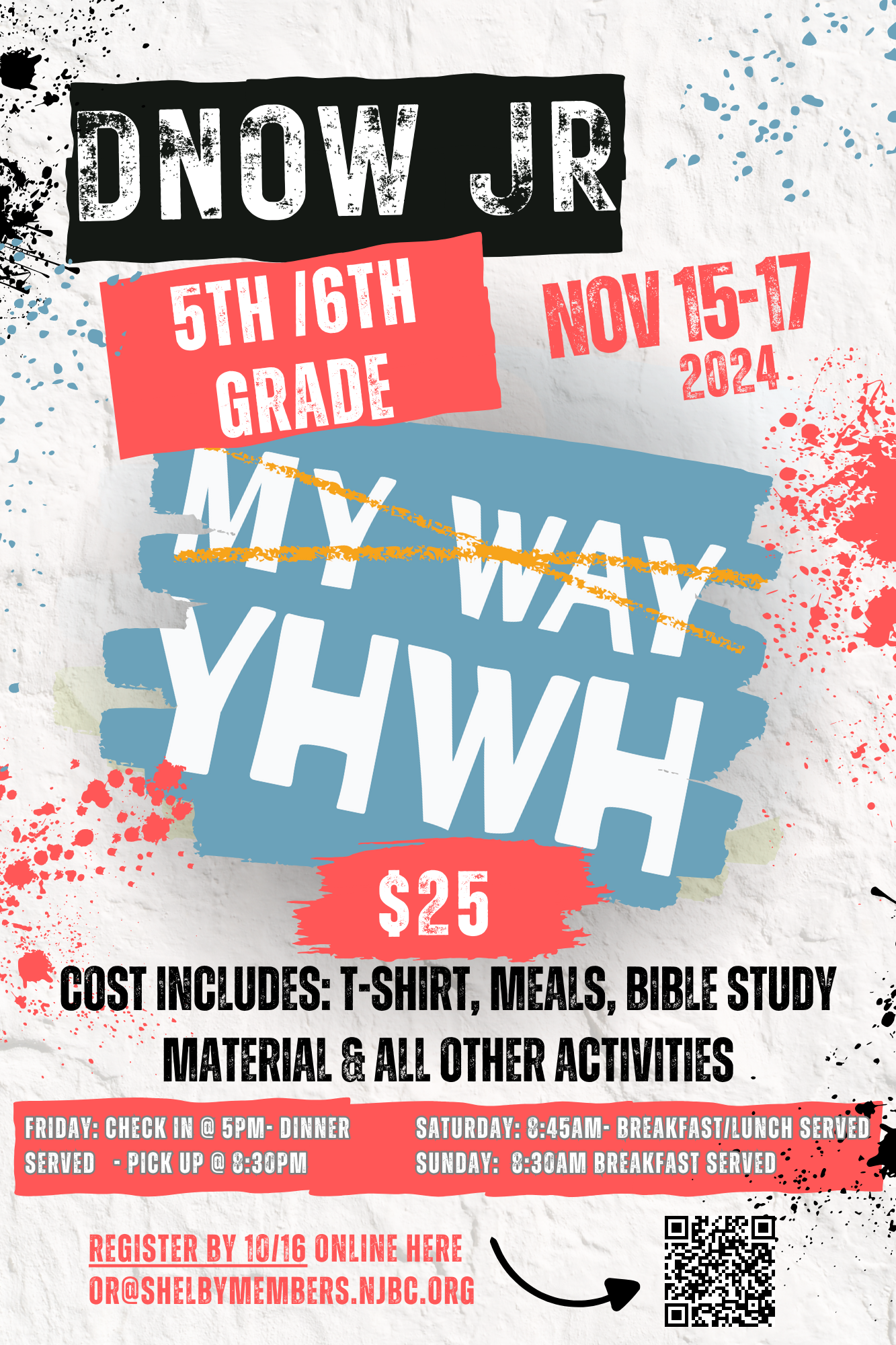  5th & 6th Grade Dnow Jr Nov 15-17